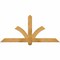 Ekena Millwork Redmond Rough Sawn Timber Gable Bracket, Western Red Cedar, 60"W x 27"H x 2"D x 4"F, 11/12 Pitch GBW060X27X0204RED00RWR - alternate 1